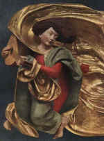 Angelas su liutne. Šv. Marijos bažnyčia. Didysis altorius. Krokuva. 1477-89