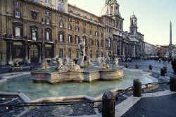 L.Breninis. Keturių upių fontanas. Navonos aikštė. Roma. 1647-52 m.