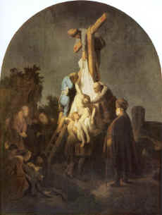 Rembrantas. Nuėmimas nuo kryžiaus. 1633-34 m.