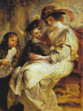 P.Rubensas. Dailininko žmona su vaikais