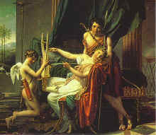 Ž.L.Davidas. Sapfo ir meilė. 1809 m.