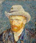 V. van Gogas. Autoportretas su skrybėle