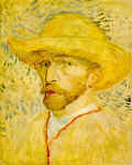 V. van Gogas. Autoportretas su šiaudine skrybėle