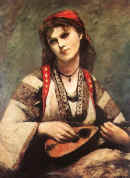 Čigonė su mandolina. 1874 m.