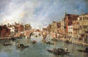 F.Gvardis. Venecija. Trijų arkų tiltas. 1765-70 m.