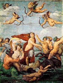 Rafaelis. Nimfa Galatėja. 16 a.