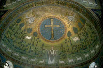 Šv. Apolinaras. Šv. Apolinaro bazilika. Ravena. 530 m.