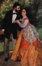 O.Renuaras. Sislėjus su žmona. 1868