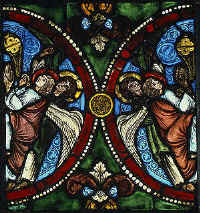 Vitražas su angelais. Prancūzija. 1170–1180 