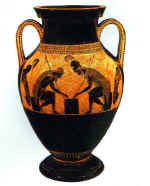 Graikų vaza. 4 a. pr. Kr.