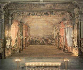 Cesky Krumlov. Barokinio pilies teatro scena. 1766-67 
