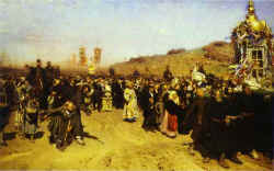 I.Repinas. Kryžiaus procesija. 1880-83 m.