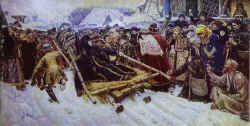 I.Surikovas. Bajorienė Morozova. 1887 m.