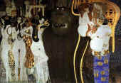 G.Klimtas. Betoveno frizas. Fragmentas. Vienos Secesionas