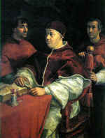 Popiežiaus Leono X su kardinolais portretas. 1517-18 m.