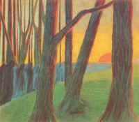 M.K.Čiurlionis. Laidotuvių ciklo darbas